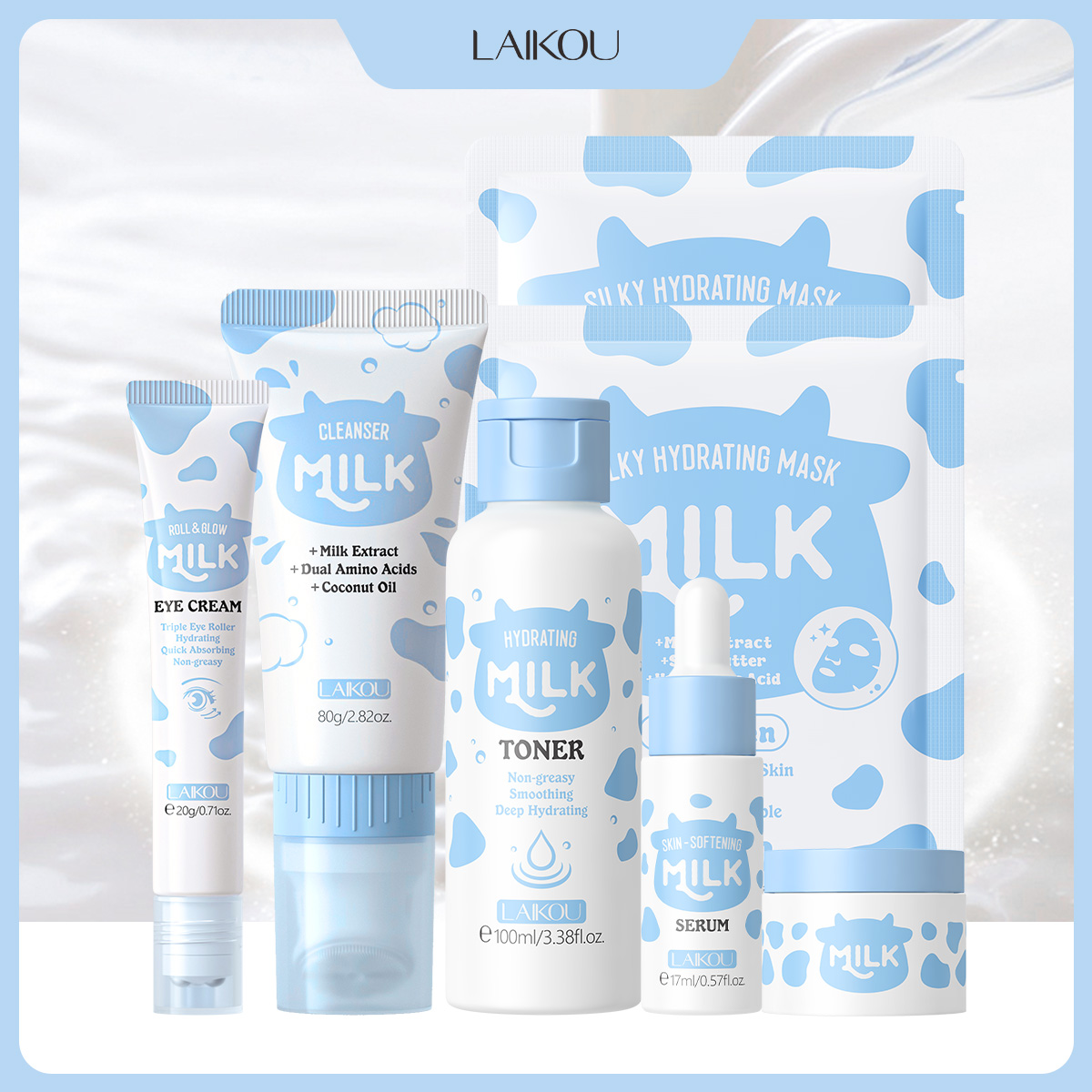 Skincare Routine - LAIKOU Set de 6 Piezas para